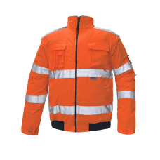 Αδιάβροχο Μπουφάν Εργασίας Υψηλής Ορατότητας Πορτοκαλί - Clovelly HV Jacket Orange