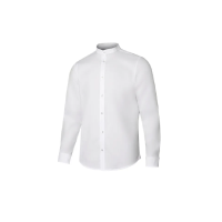 Ελαστικό Ανδρικό Πουκάμισο Εργασίας Λευκό - Velilla Collar Mao Shirt Man White