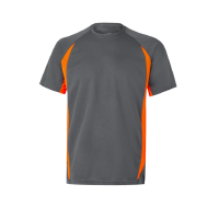 Τεχνικό Μπλουζάκι Εργασίας Γκρι Πορτοκαλί Υψηλής Ορατότητας - Velilla Two Tone Technical T-shirt Grey HI VHS Orange